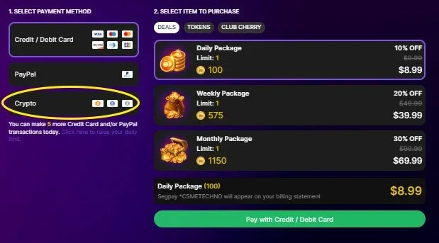 Cam Sites That Accept Bitcoin Cherry.tv