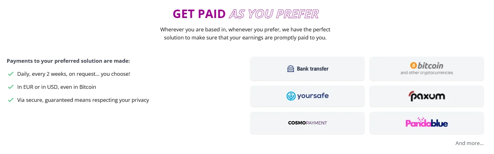 xcams models payment